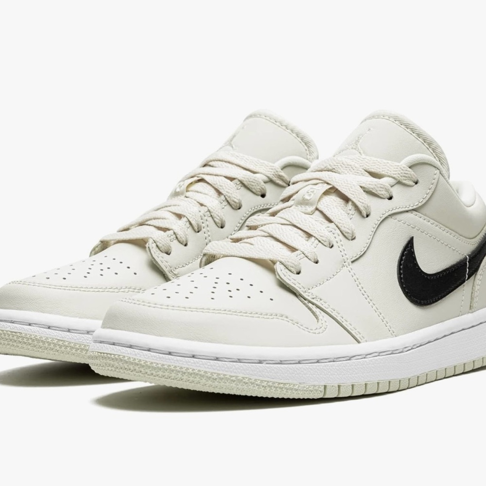 Nike Jordan Cream and Black Sneakers
